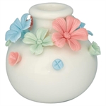 Candle holder Daisy round medium multicolour fra GreenGate - Tinashjem